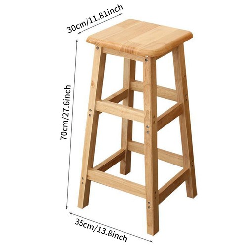 70cm high wooden square stool - square,