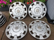 Set of Genuine Vauxhall 15" Wheel Trims Hub Caps x4 Astra Zafira Corsa Combo