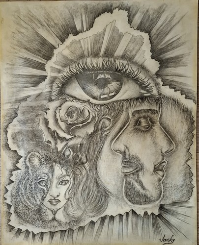 Contemporary pencil sketch - contemporary,