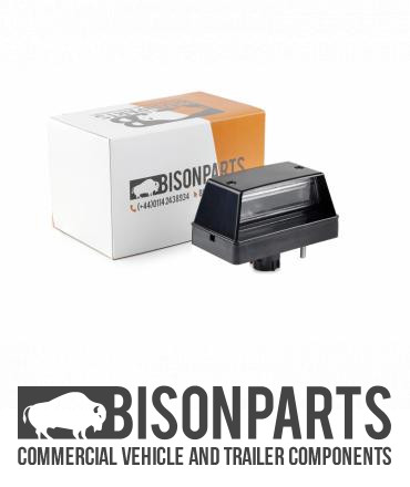 Rear number plate lamp - number,