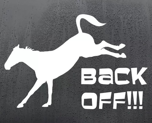 Back off horse - back,