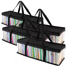 Pack of 4 Portable CD Storage