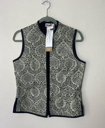 Fabindia quilted black cream - fabindia,