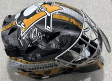 MARC-ANDRE FLEURY SIGNED PITT PENGUINS FULL-SIZE GOALIE HELMET MASK W/ JSA COA