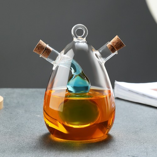 Round glass olive - glass,