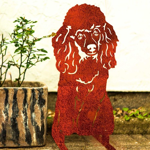 Poodle dog garden ornaments - dog,