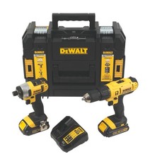 DeWalt XR 18V Li-ion Brushed Cordless Combi drill & impact driver (2 x 1.5Ah)