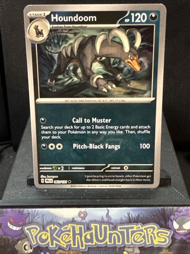 Pokemon card houndoom - card, 063/131