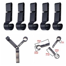 20Pcs Easily Mount Fixing Anti-Slip Safety Cap Helmet Clips Headlamp Buckle Hook