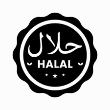 Halal Vinyl Food Shop Sign