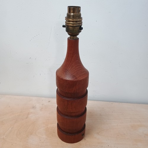 Mid century teak table lamp - mid,
