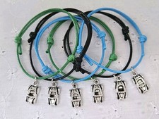 6 RACING SPORT CAR GO KART BANGER RACING FRIENDSHIP BRACELETS PARTY BAG PRIZES