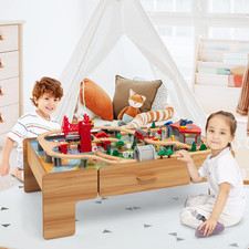 Wooden Train Track Kids