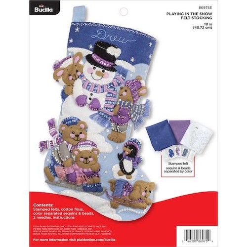 Bucilla felt christmas - bucilla, 18"