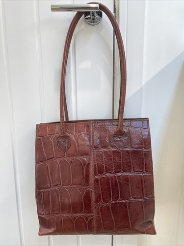 Harrods leather shopping tote - leather,