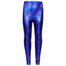 Kids Girls Leggings Metalic
