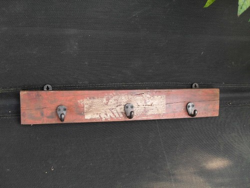 Worn vintage style coat rack - vintage,