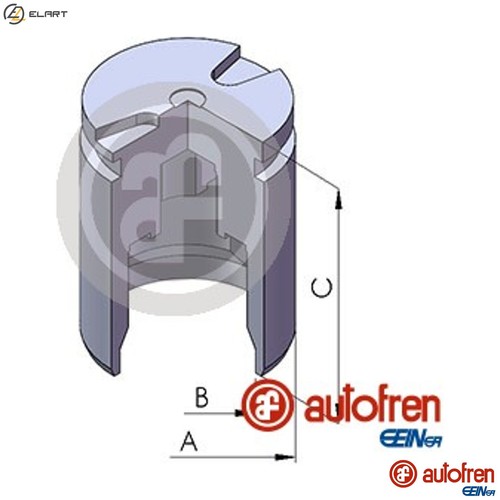 Piston brake caliper d02525 - brake,