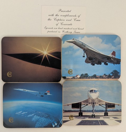 Concorde coaster set captain - coaster,