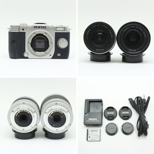 Pentax q10 silver double - pentax,