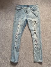 Boohoo man ripped skinny jeans W34 short