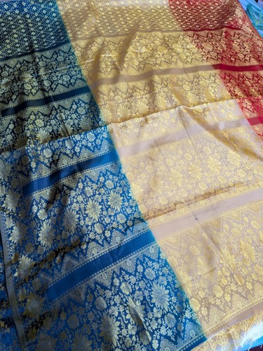 Indian silk blend saree - , with
