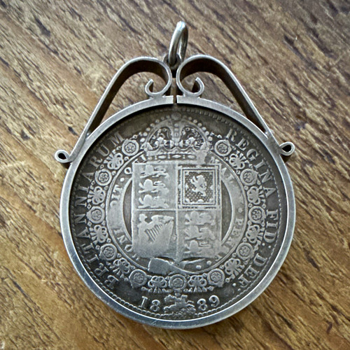 Queen victoria 1889 half crown - queen,