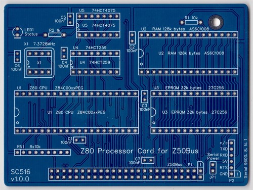 Sc516 z80 processor card cpu - sc516-z80,