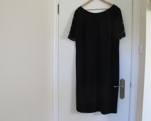 Black dress with - with, crochete