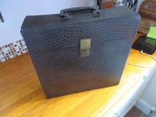 VINTAGE VINYL LP CASE ~ BROWN