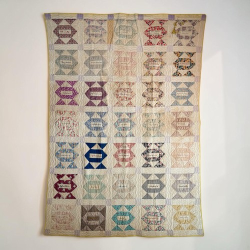 1940s antique friendship quilt - 1940s,