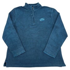 Weird Fish Macaroni Sweatshirt Outdoor Winter 1/4 Zip Green Jumper Mens XL