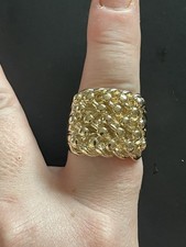 9ct 375 Yellow Gold Men’s 5 Row Keeper Ring 28g Size Z+1 Refurbished