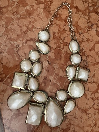 Vintage cream geometric bib - vintage,