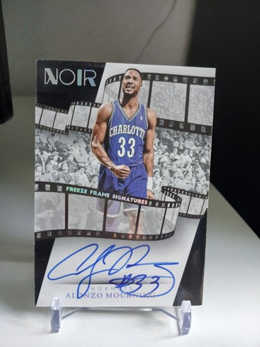 Alonzo mourning card auto - alonzo, on-card