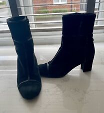 Gabor black suede ankle boots