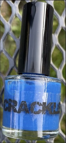 New 11ml blue - crackle, nail