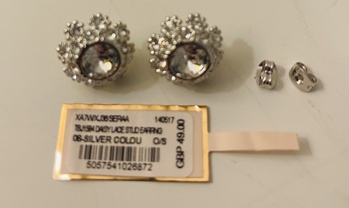 Crystal cluster stud earrings - crystal,