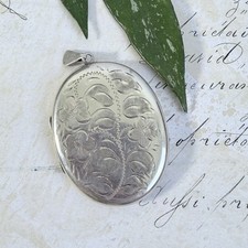 Vintage Large Sterling Silver