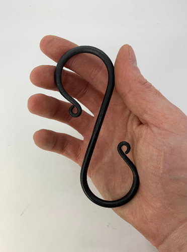 Hand forged blacksmith hook - hand,