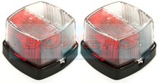 Hella 883 Red White Clear Square Side Marker Lights Lamps Sterling Swift Caravan