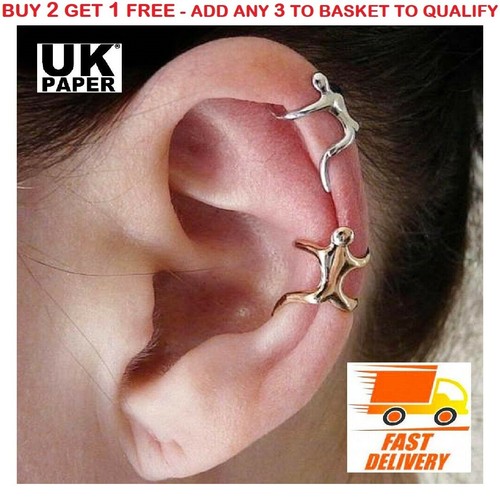 New silver gold climbing man - gold,