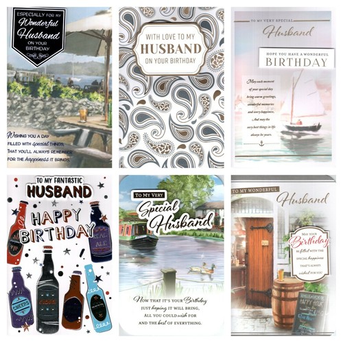 Husband birthday card - *9, ~