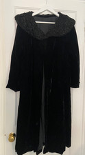 1920s/30s Black Silk Velvet