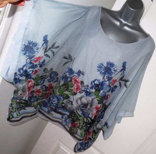 Tesini ladies blue floral - ladies,