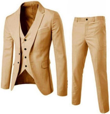 Mens Slim Fit 3 Piece Suit