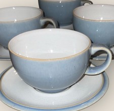 Denby Blue Jetty 4x Cups &