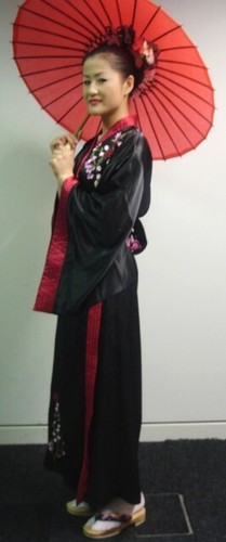 Japanese geisha kimono costume - japanese,