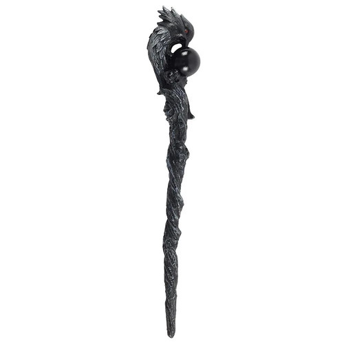 Dark raven wand - raven,