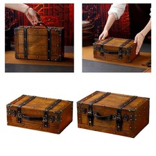 Vintage design wooden suitcase - vintage,